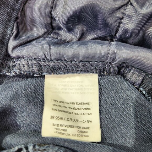 J. Crew Womens Navy Stretch Chino Pants Size Cotton Blend Women's Size 4 S - Picture 4 of 13